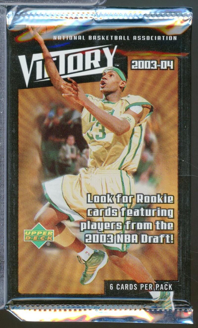 2003-04 UD Victory Basketball Pack   LeBron Rookie Year Image 1
