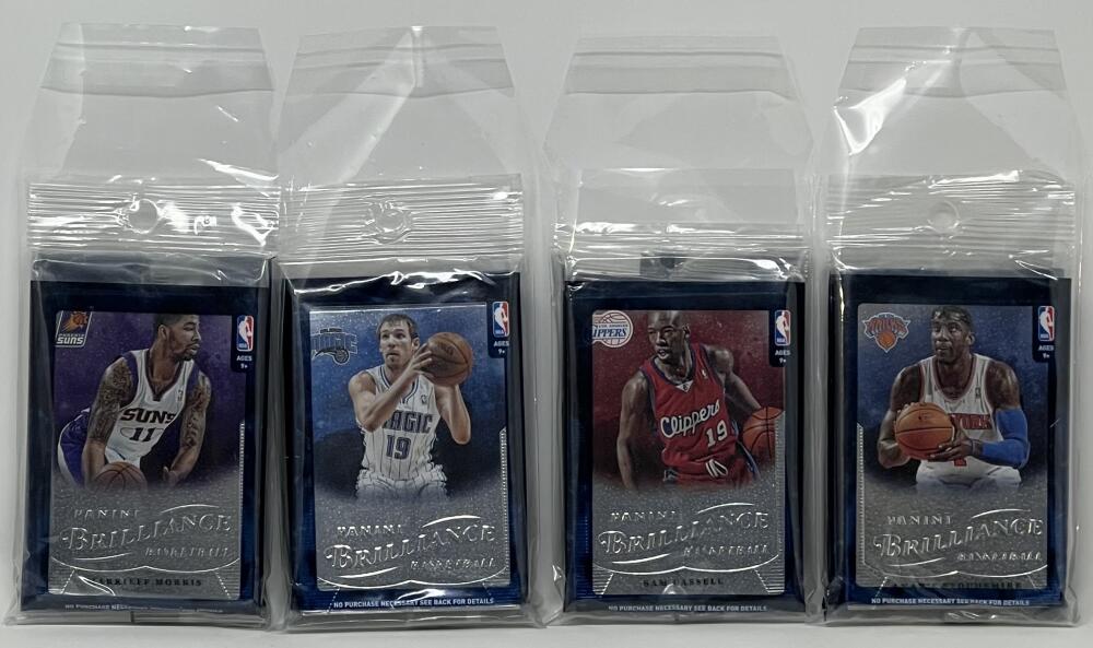 (4)  2012-13 Panini Brilliance Basketball Value Pack Lot Image 2