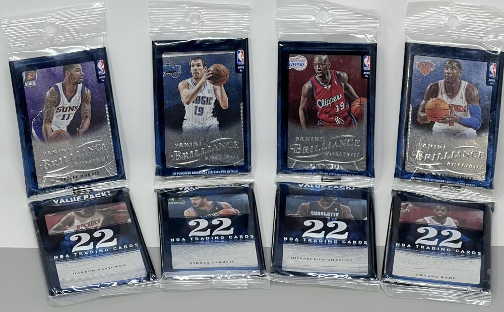 (4)  2012-13 Panini Brilliance Basketball Value Pack Lot Image 1