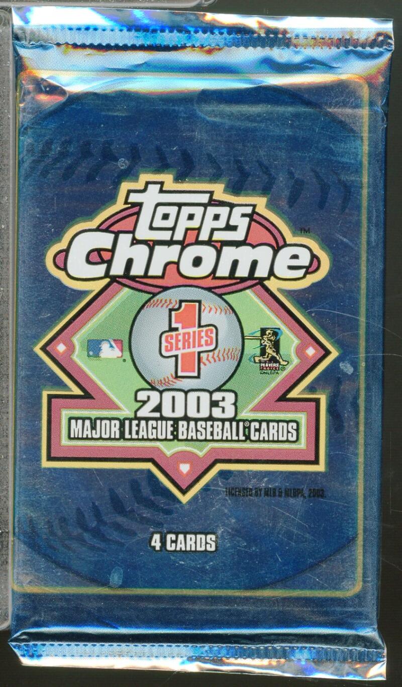 2003 Topps Chrome Series 1 Baseball Hobby Pack Image 1