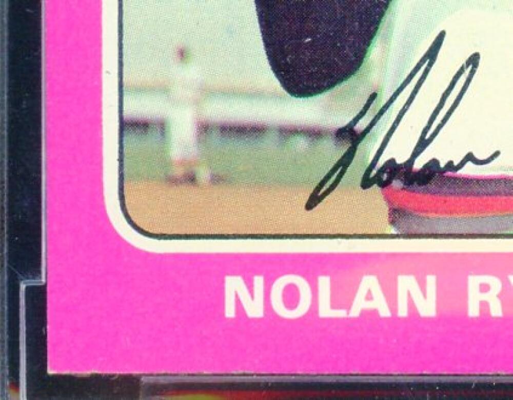 1975 Topps #500 Nolan Ryan Card BGS BCCG 8 Excellent+ Image 5