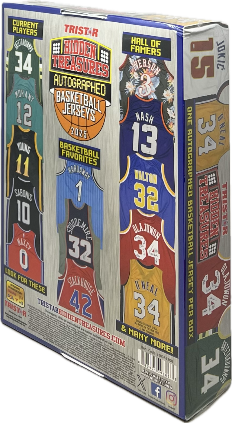 2025 Tristar Hidden Treasures Autographed Basketball Jersey Hobby Box Image 2