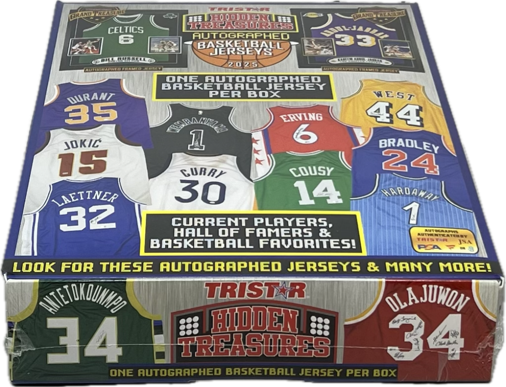 2025 Tristar Hidden Treasures Autographed Basketball Jersey Hobby Box Image 1