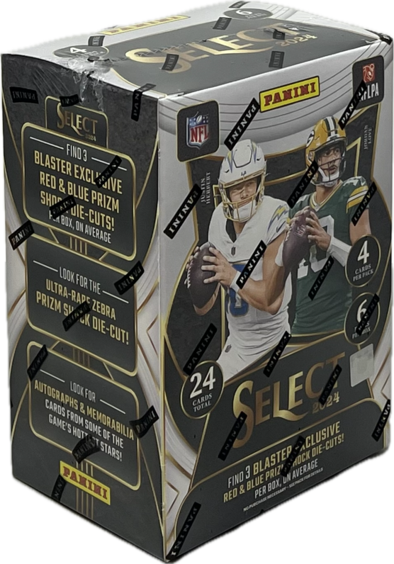 2024 Panini Select Football 6-Pack Blaster Box (Red and Blue Prizms) Image 1