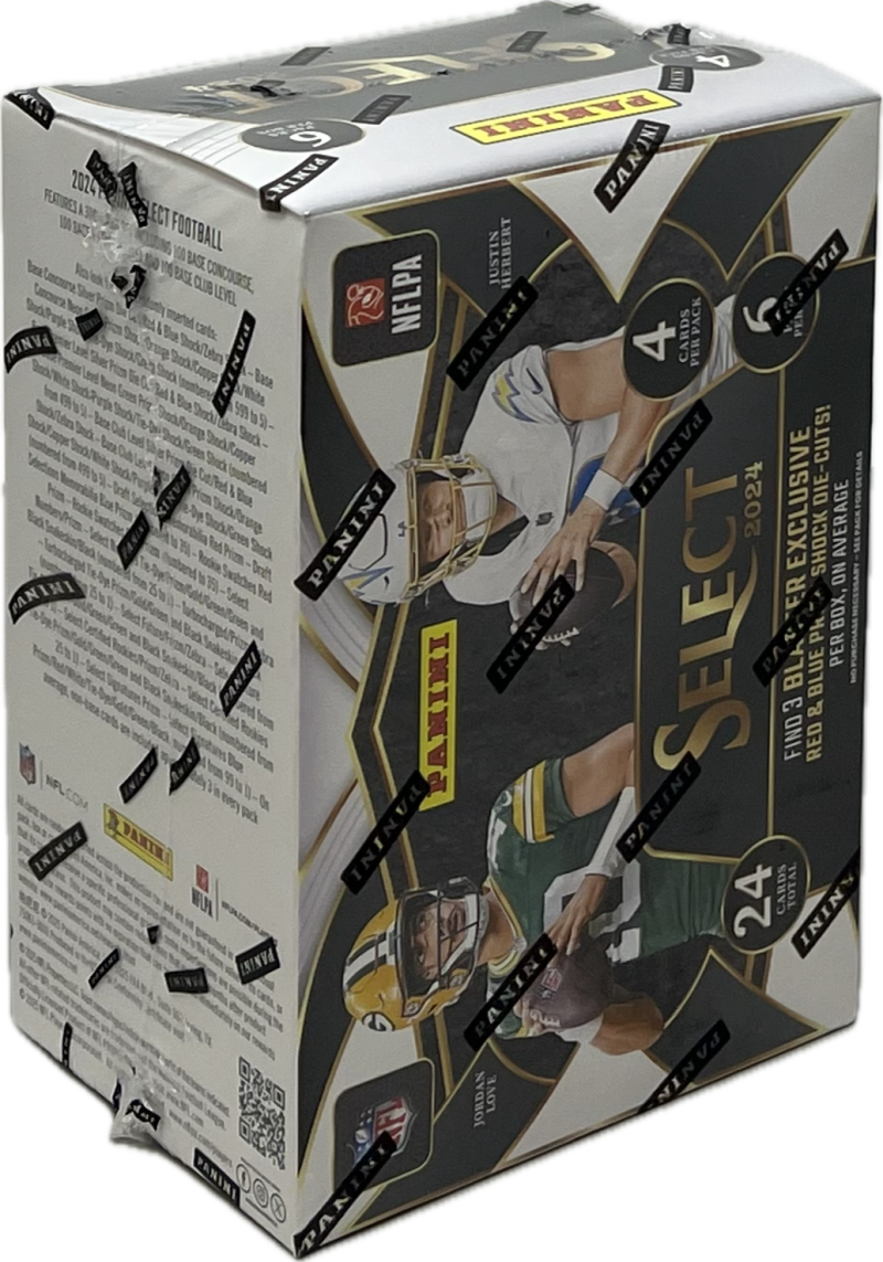 2024 Panini Select Football 6-Pack Blaster Box (Red and Blue Prizms) Image 2