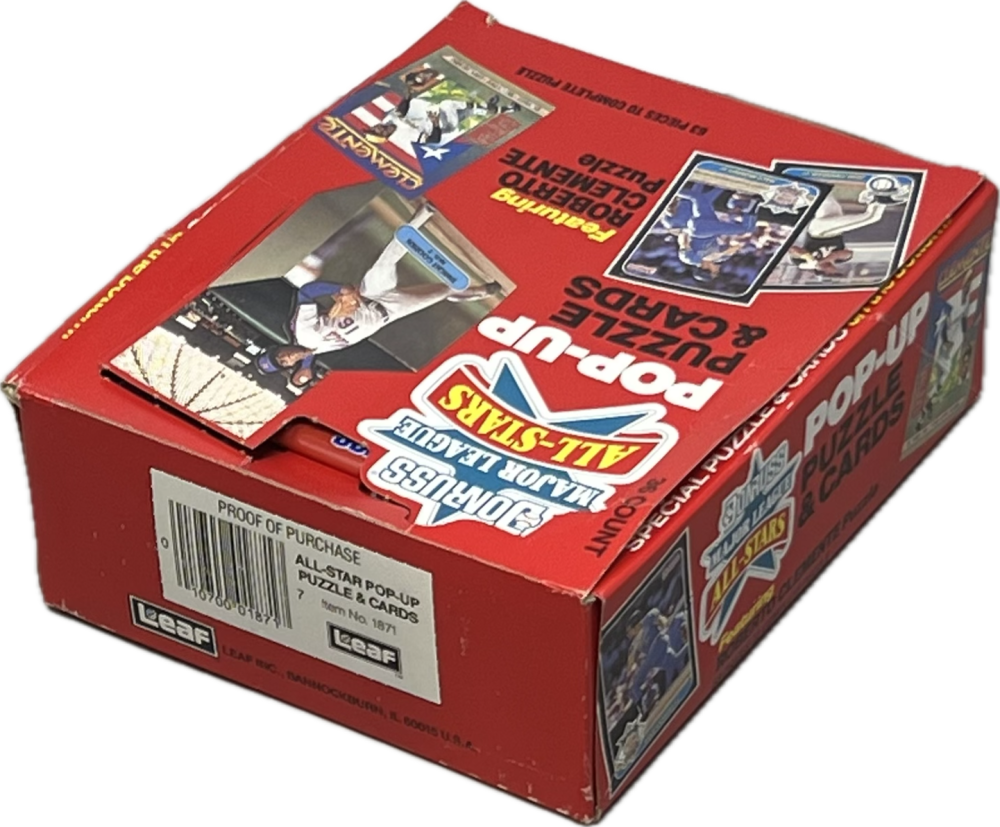 1987 Donruss All-Star Pop-Up Puzzle and Cards Baseball Box Image 3