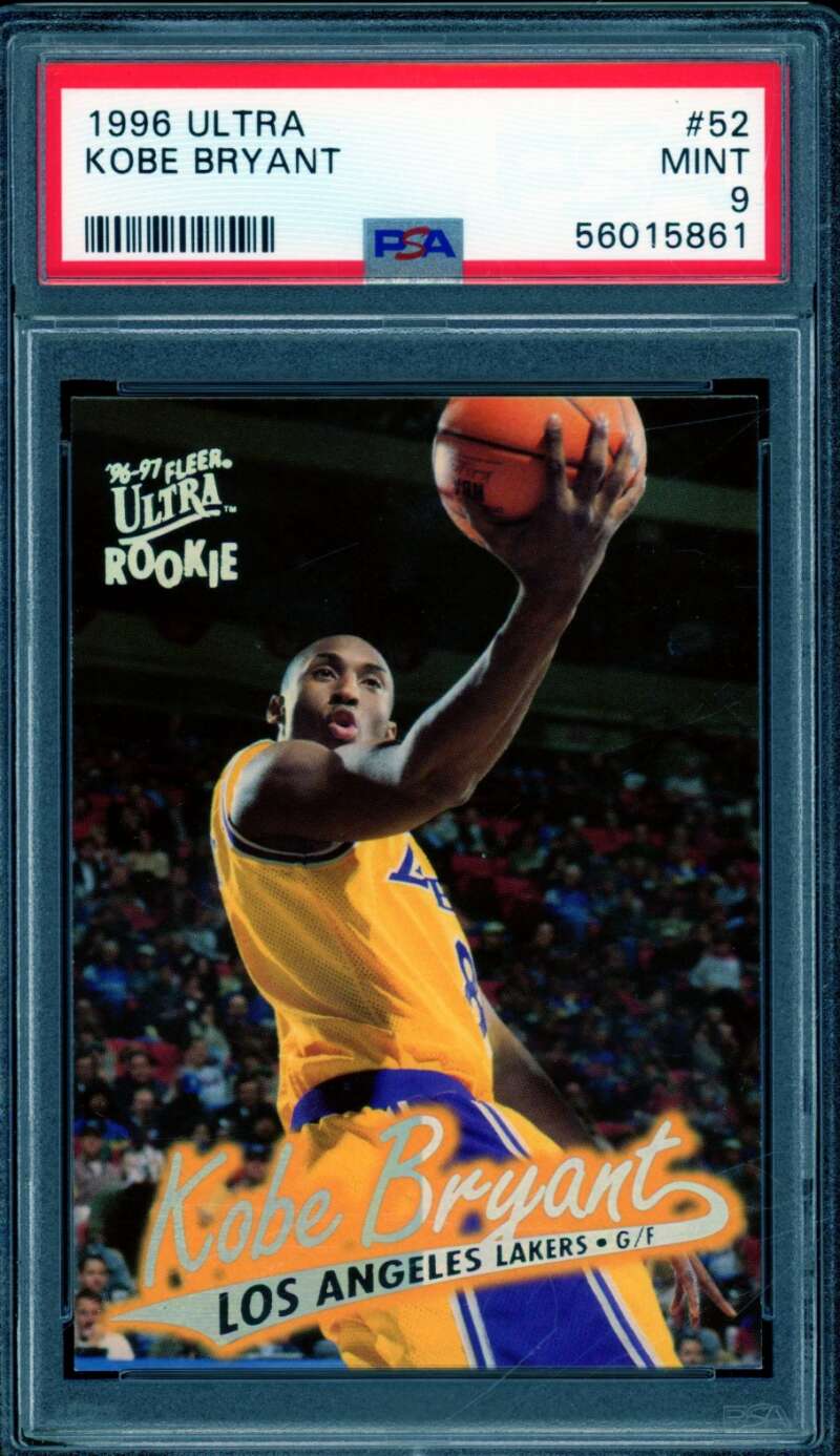 Kobe Bryant Rookie Card 1996-97 Ultra #52 PSA 9 Image 1