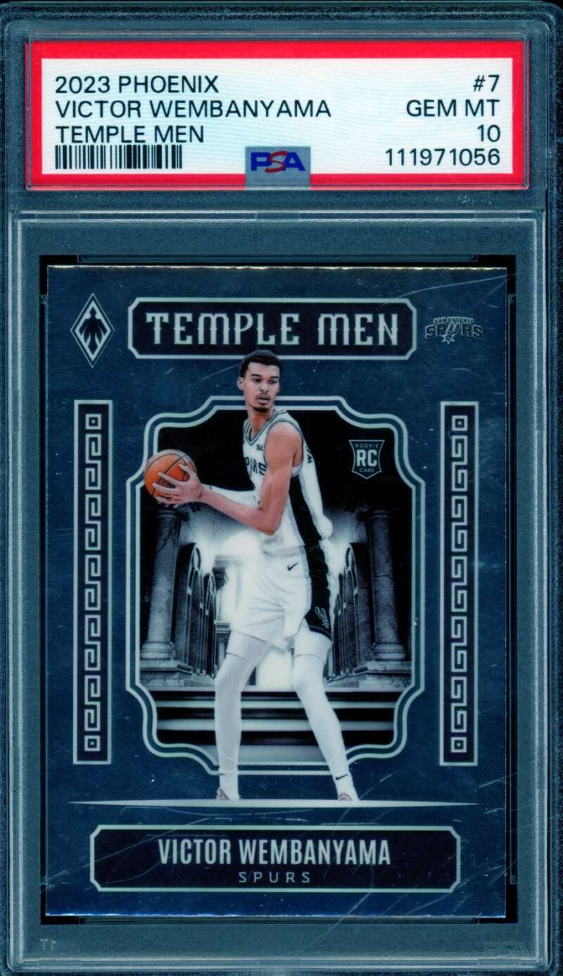 Victor Wembanyama Rookie Card 2023-24 Phoenix Temple Men #7 PSA 10 Image 1