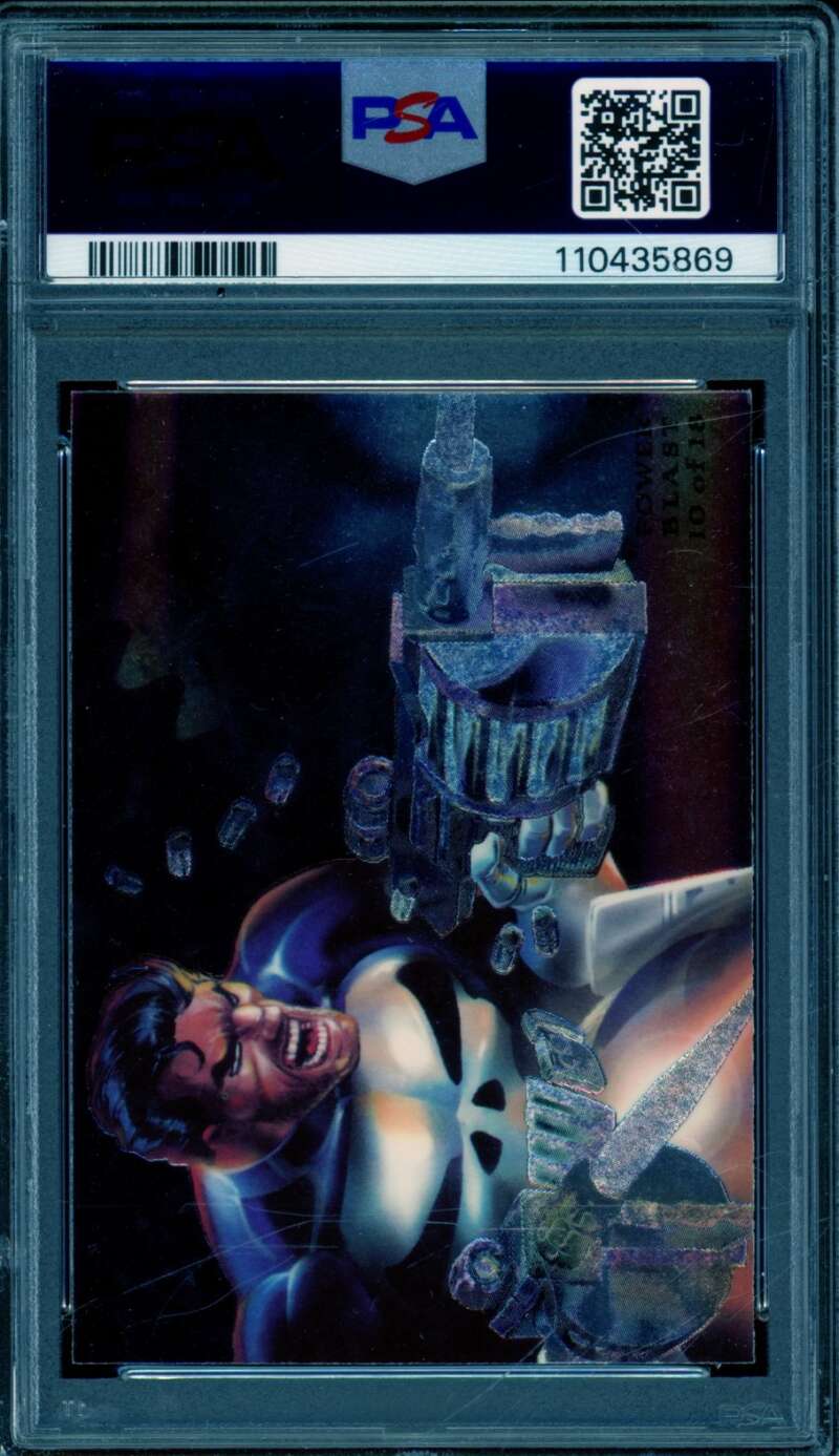 Punisher Card 1994 Marvel Universe Flair Power Blast #9 PSA 10 Image 2