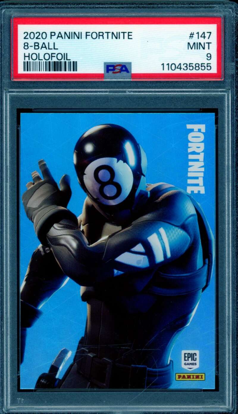 8-Ball Card 2020 Panini Fortnite USA Holofoil (pop 12) #147 PSA 9 Image 1