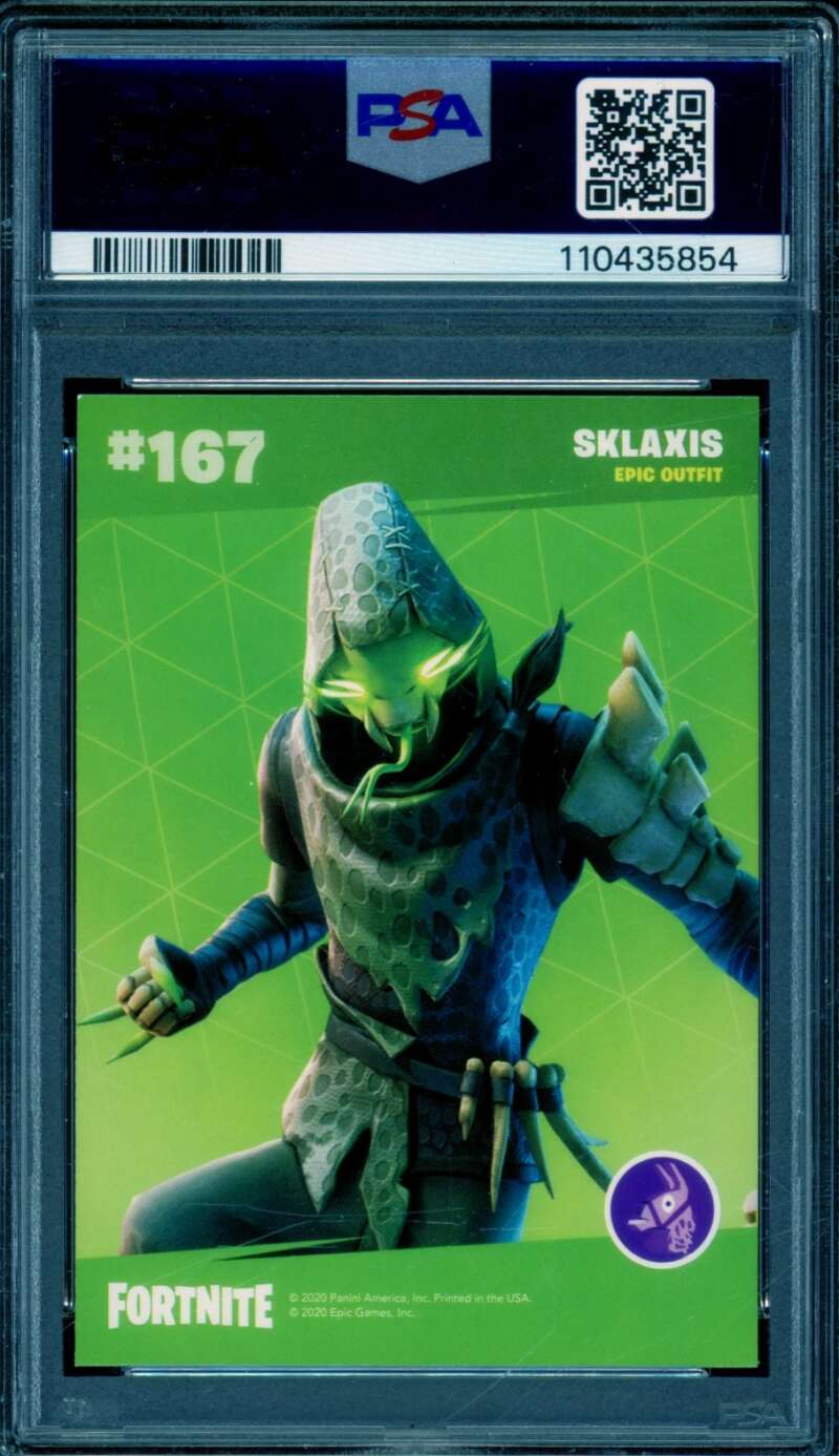 Sklaxis Card 2020 Panini Fortnite USA Holofoil (pop 3)#167 PSA 9 Image 2