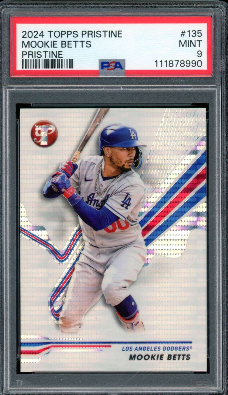 Mookie Betts Card 2024 Topps Pristine Pristine (pop 1) #135 PSA 9 Image 1