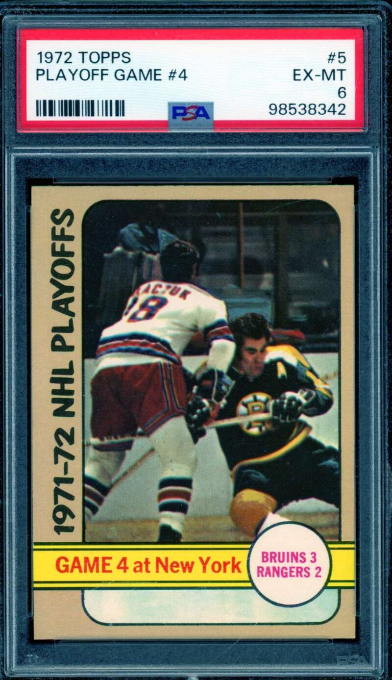 Playoff Game #4 Card 1972 Topps #5 PSA 6 Image 1