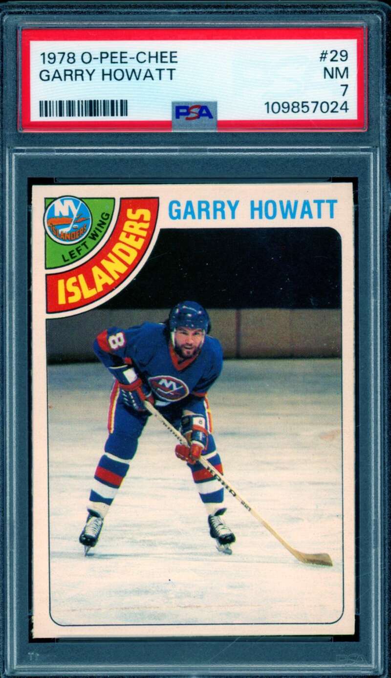 Garry Howatt Card 1978-79 O-Pee-Chee #29 PSA 7 Image 1