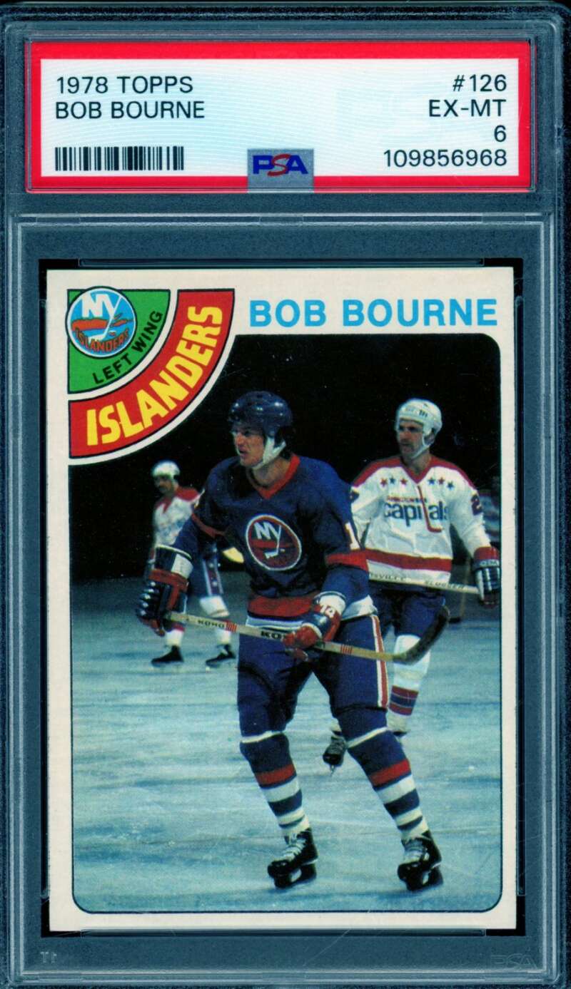 Bob Bourne Card 1978-79 Topps #126 PSA 6 Image 1
