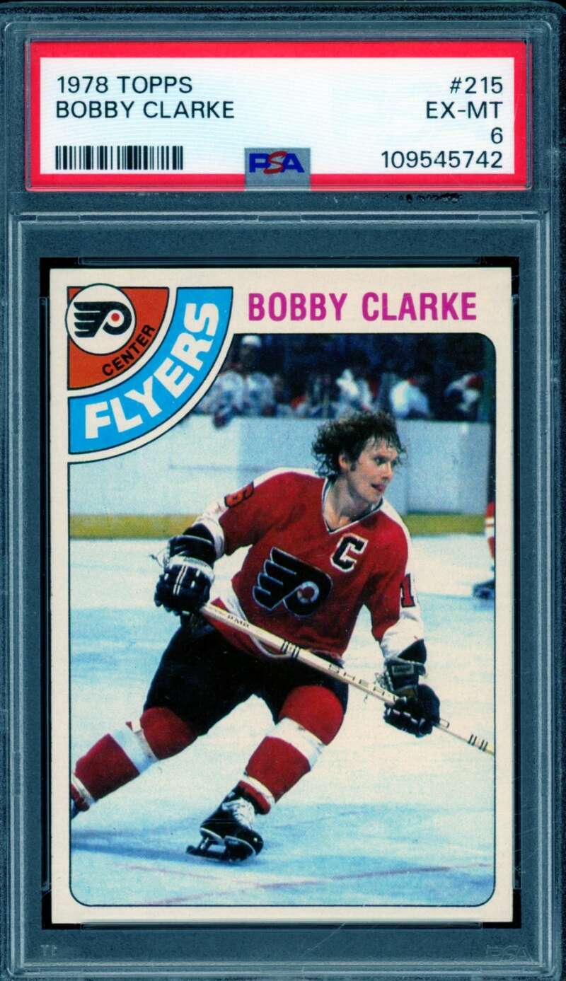 Bobby Clarke Card 1978-79 Topps #215 PSA 6 Image 1