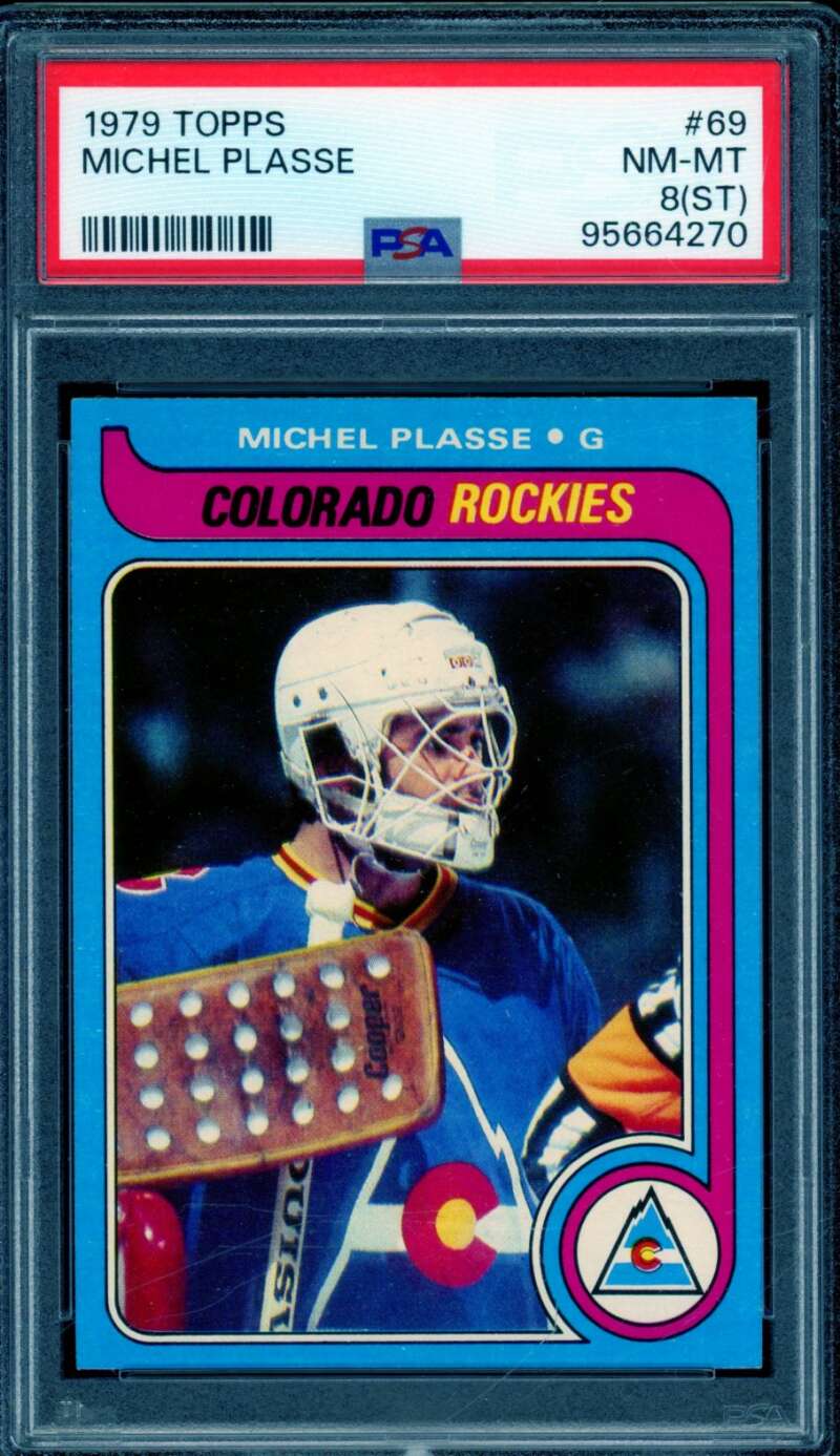 Michel Plasse Card 1979-80 Topps #69 PSA 8 (ST) Image 1