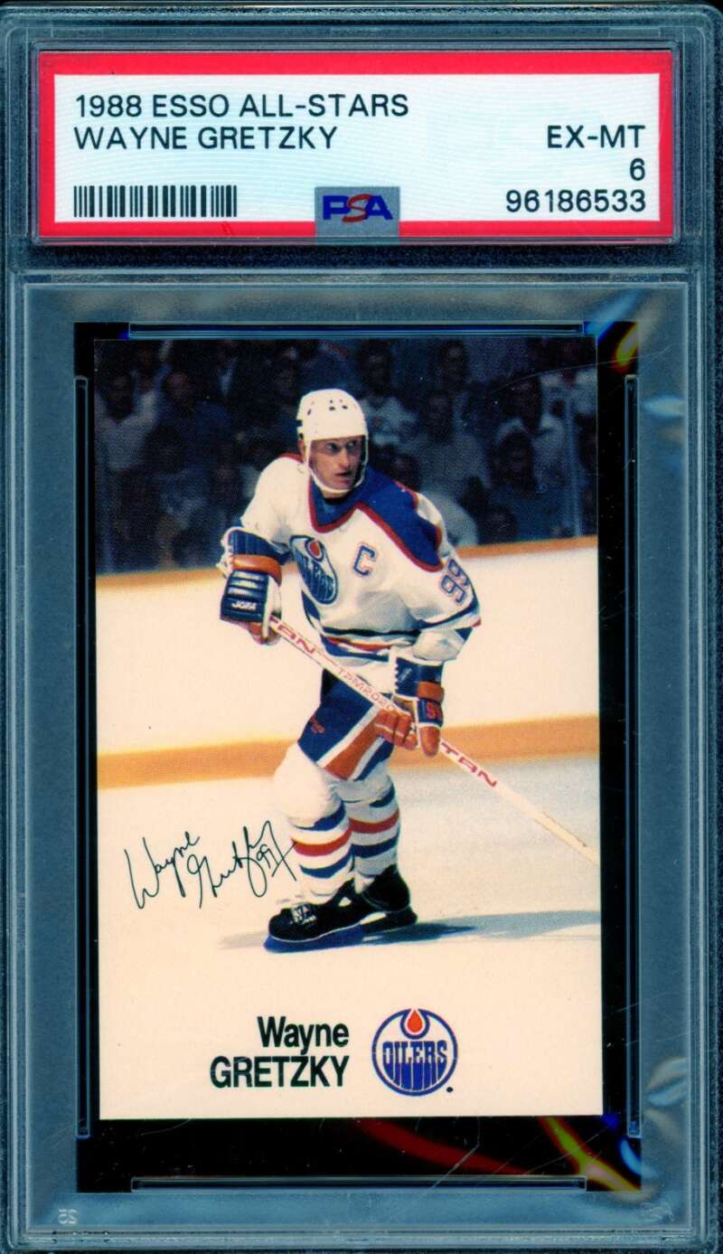 Wayne Gretzky Card 1988-89 Esso All-Stars #nno PSA 6 Image 1
