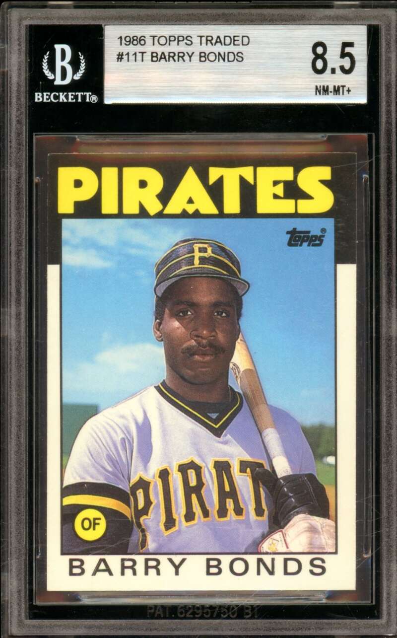Barry Bonds Rookie Card 1986 Topps Traded #11T BGS 8.5 Image 1