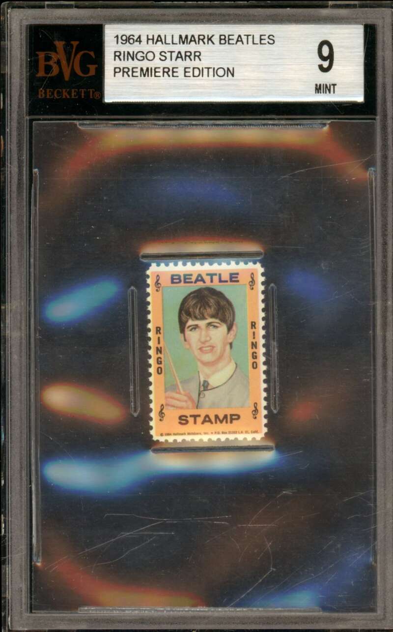 Ringo Starr Premiere Edition Card 1964 Hallmark #nno BGS BVG 9 Image 1