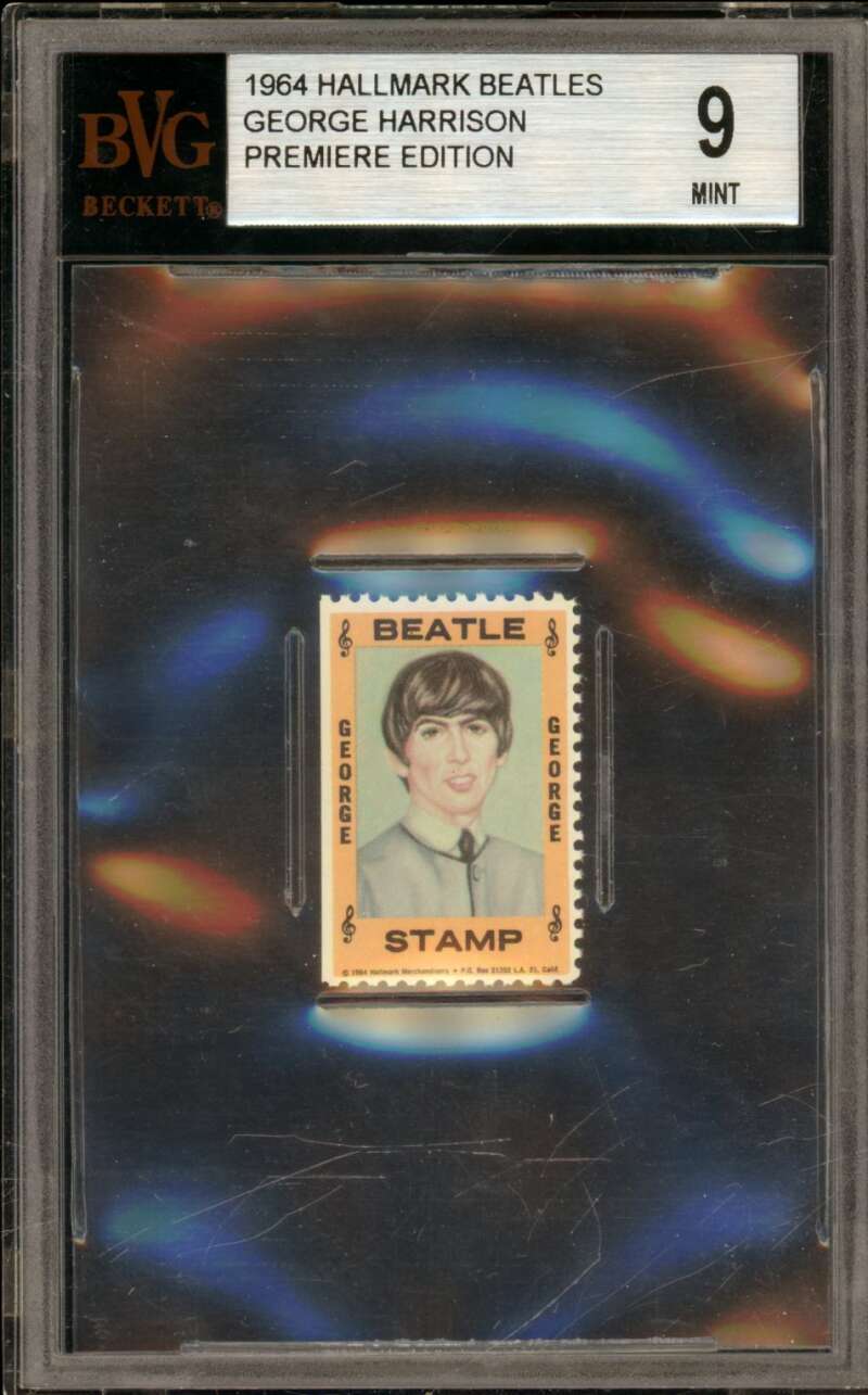 George Harrison Card 1964 Hallmark Premiere Edition #nno BGS BVG 9 Image 1