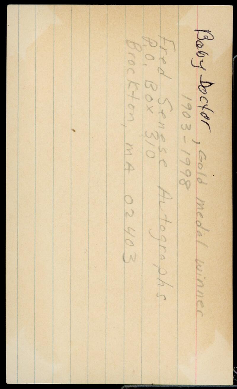 Benjamin Spock Signed Autographed 3x5 Index Card JSA Authentic Image 2