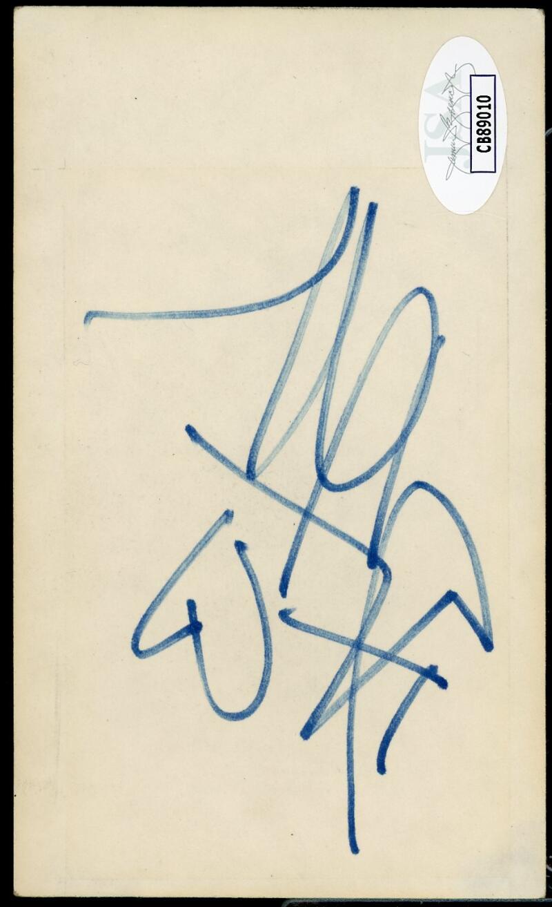 Dustin Hoffman Actor Signed Autographed 3x5 Index Card JSA Authentic Image 1