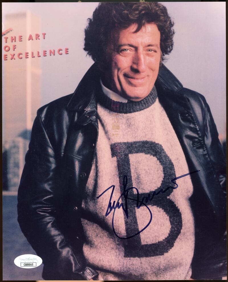 Tony Bennett Singer Signed Autographed 8x10 Photo JSA Authentic Image 1