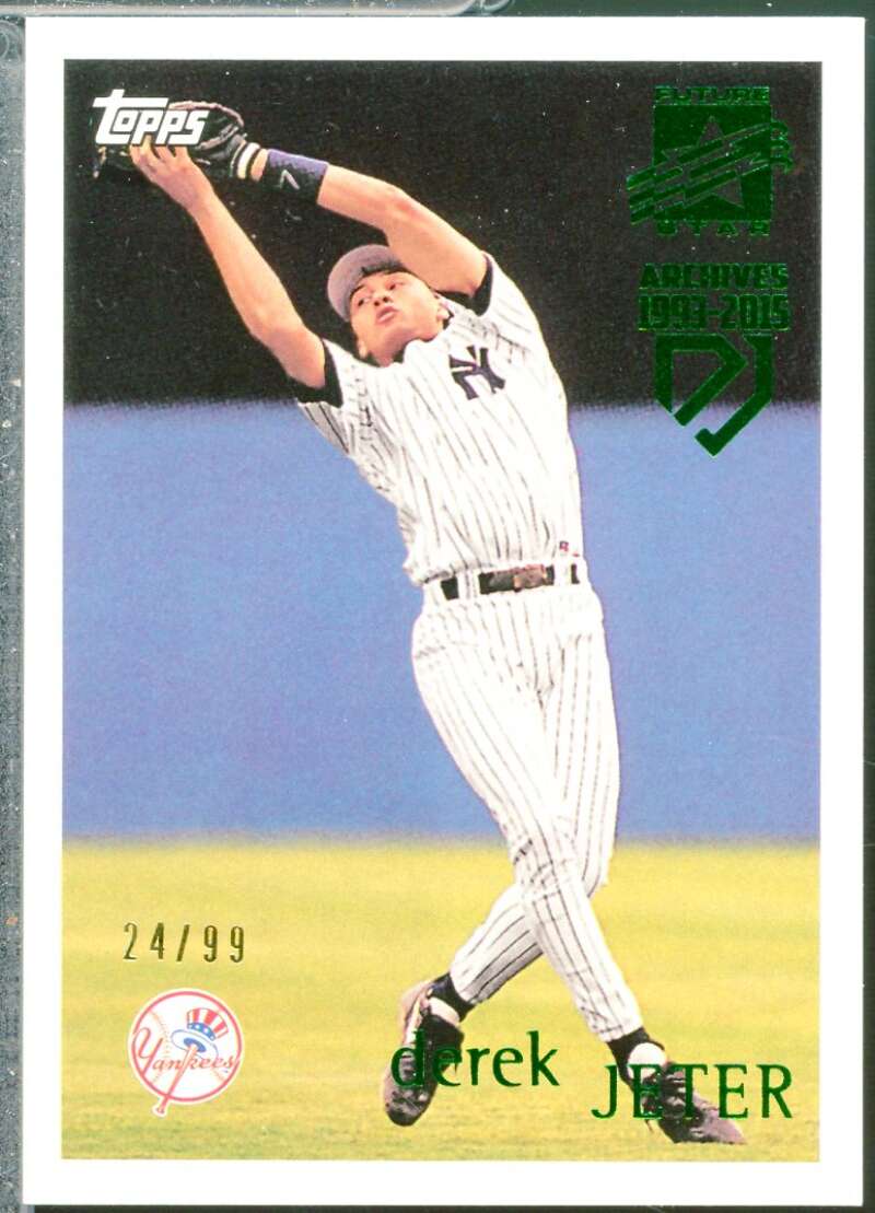 Derek Jeter 2017 Topps Archives Retrospective '96 Topps Green Foil /99 #DJ4  Image 1
