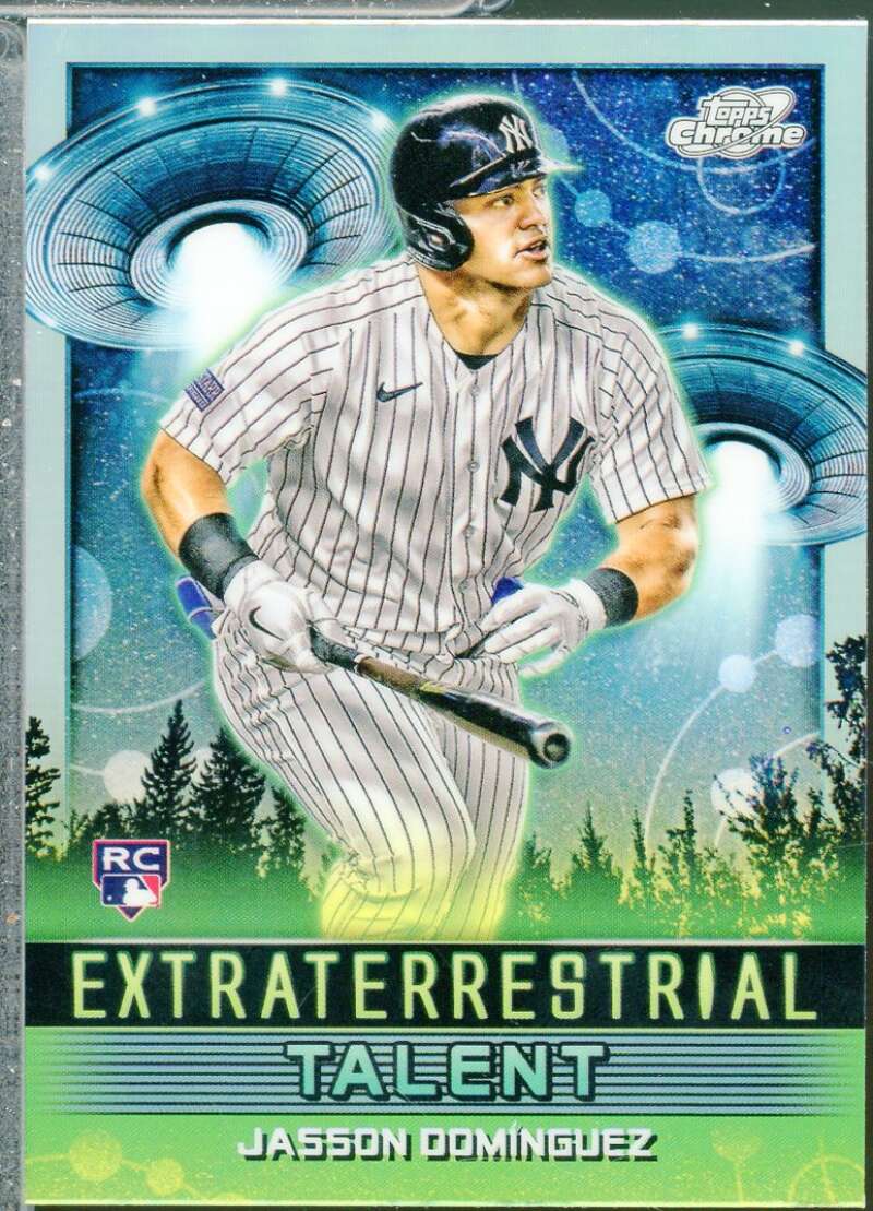 Jasson Dominguez Rookie 2024 Topps Cosmic Chrome Extraterrestrial Talent #ET3  Image 1