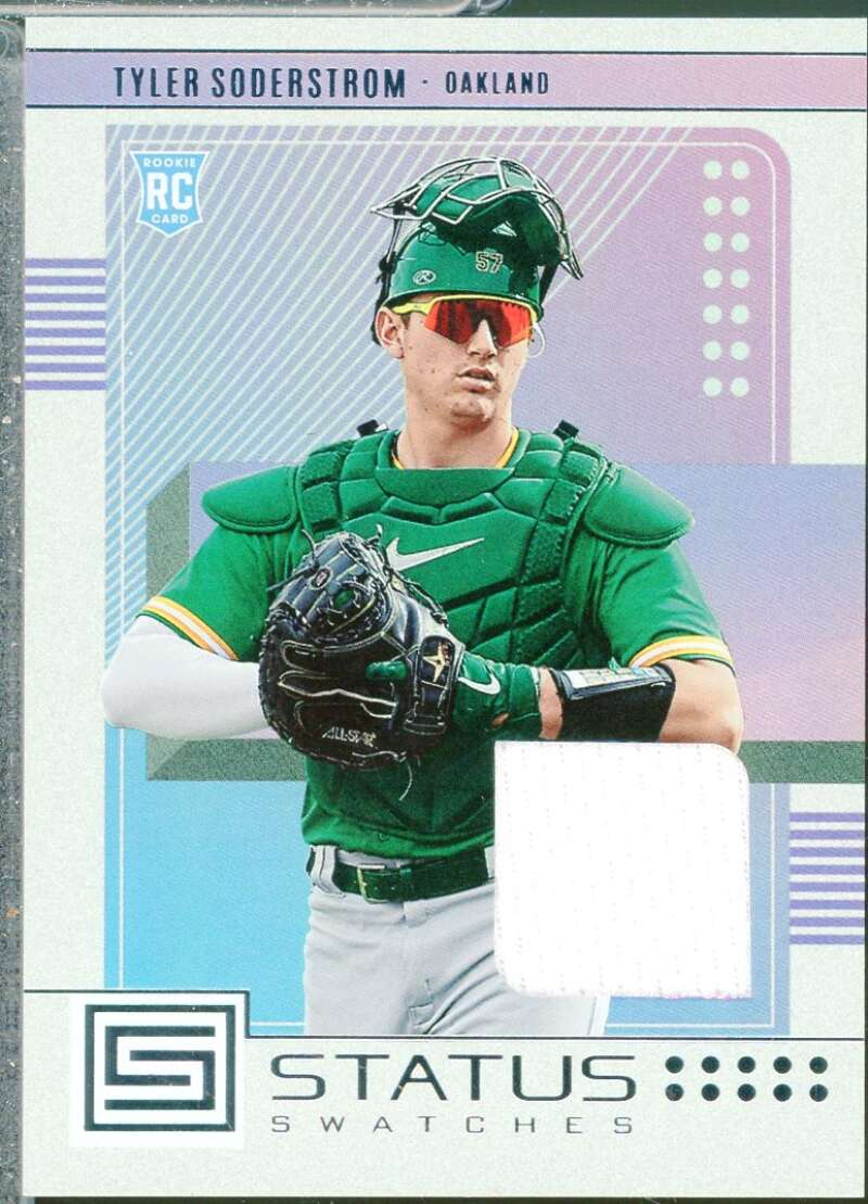 Tyler Soderstrom Rookie Card 2023 Panini Chronicles Status Jersey Swatches #5  Image 1