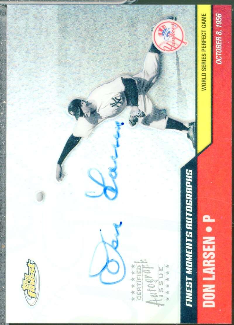 Don Larsen Card 2002 Finest Moments Autographs #FMADL  Image 1