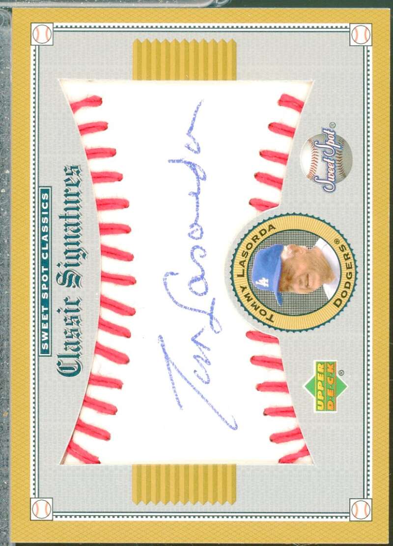 Tommy Lasorda Card 2002 Sweet Spot Classics Signatures Autograph #STL  Image 1