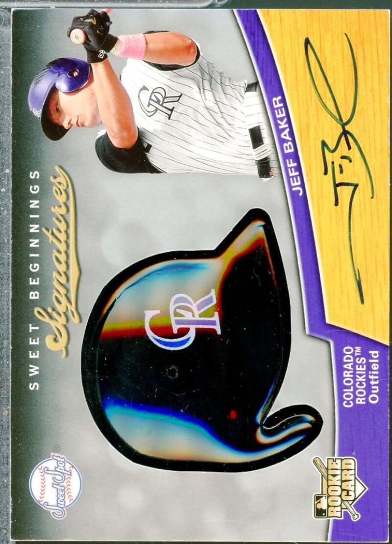 Jeff Baker Rookie Card 2007 Sweet Spot Autograph SP #121  Image 1