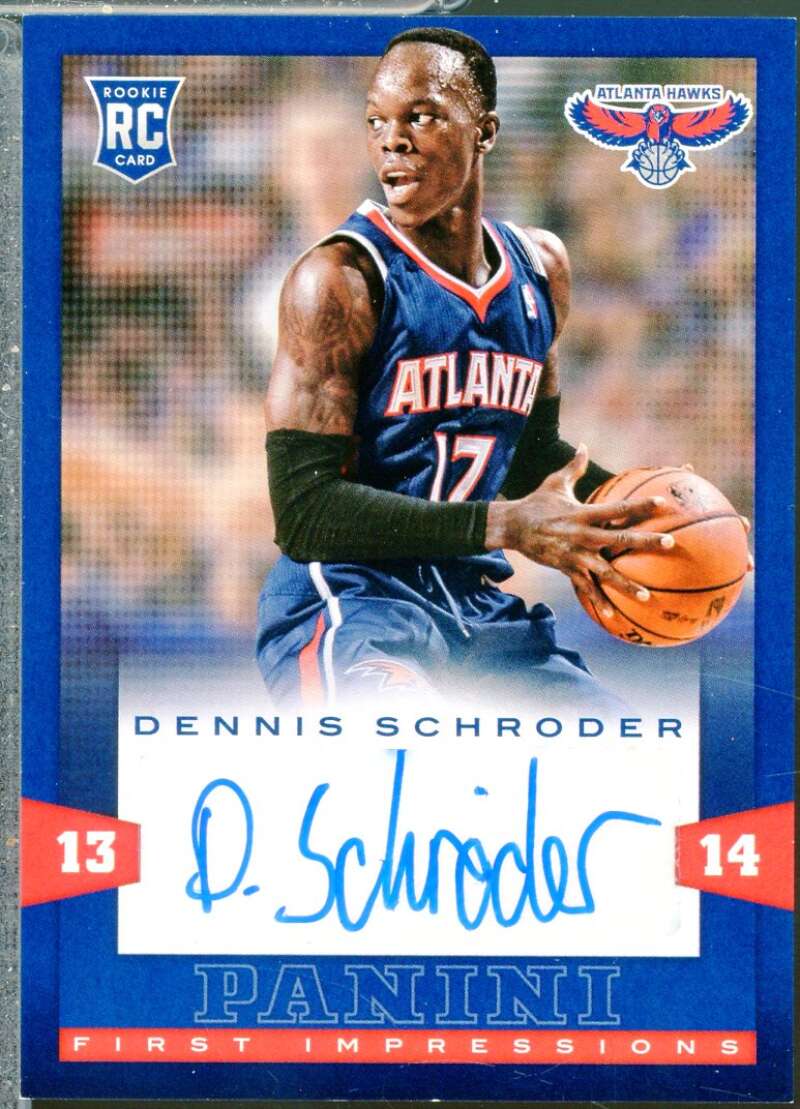 Dennis Schroder Rookie Card 2013-14 Panini First Impressions Autographs #20  Image 1