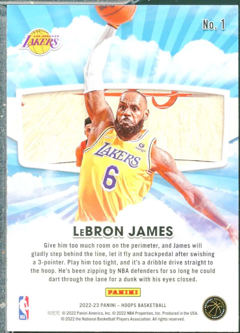 LeBron James Card 2022-23 Hoops Skyview Holo #1  Image 2