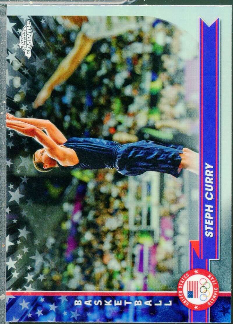 Steph Curry 2024 Topps Chrome U.S. Olympic Paralympic Hopefuls Refractor #119  Image 1