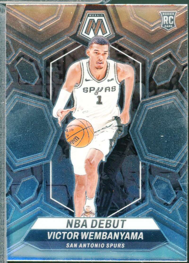 Victor Wembanyama Rookie Card 2023-24 Panini Mosaic Debut #257  Image 1