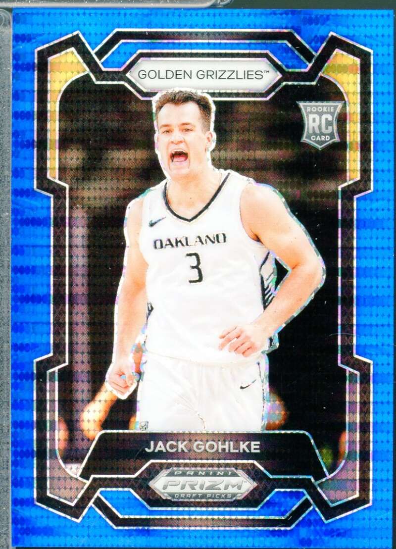 Jack Gohlke Rookie 2024-25 Panini Prizm Draft Picks Prizms Blue Pulsar /99 #32  Image 1
