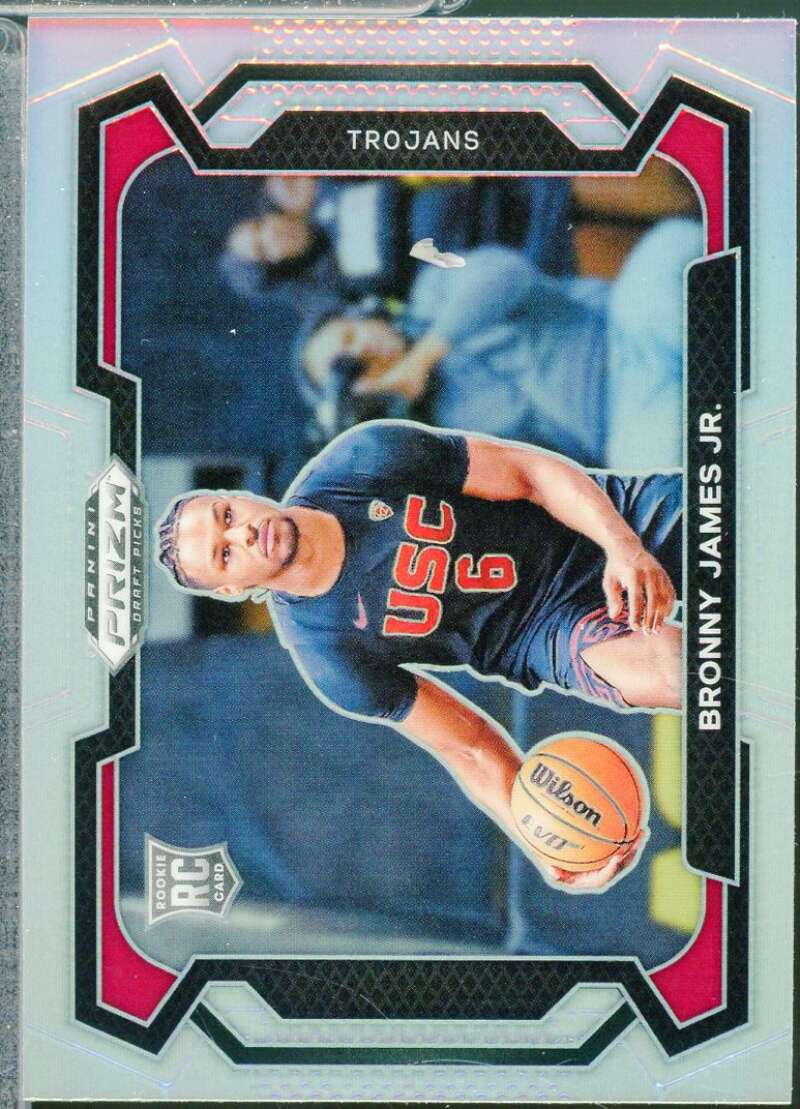Bronny James Jr. Rookie 2024-25 Panini Prizm Draft Picks Variation Silver #86  Image 1