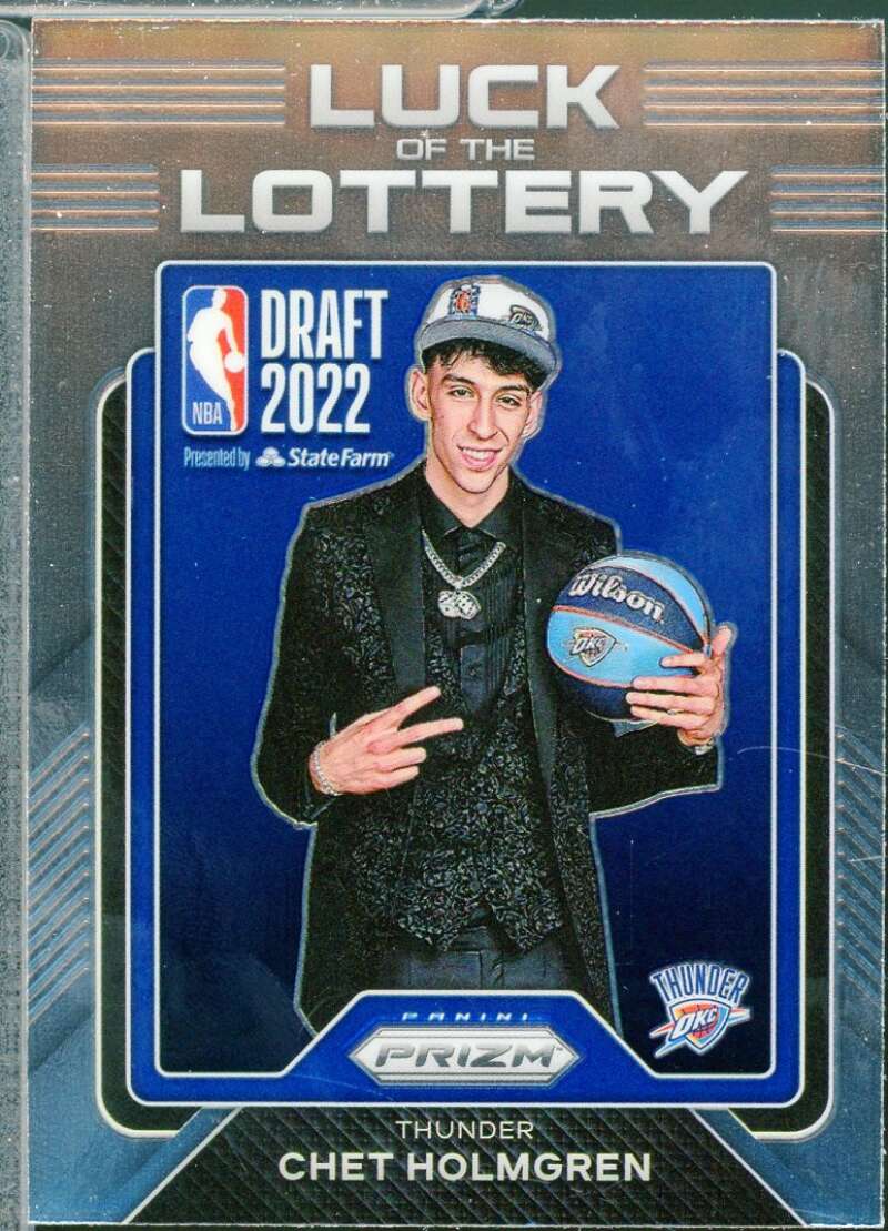Chet Holmgren Rookie Card 2022-23 Panini Prizm Luck of the Lottery #13  Image 1