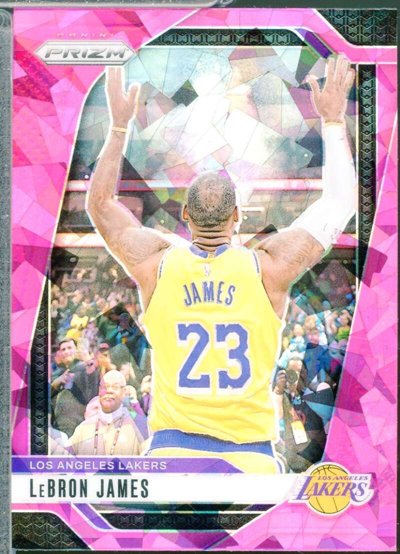 LeBron James Card 2024-25 Panini Prizm Prizms Pink Ice #130  Image 1