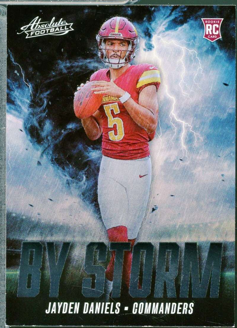 Jayden Daniels Rookie Card 2024 Absolute By Storm #2  Image 1