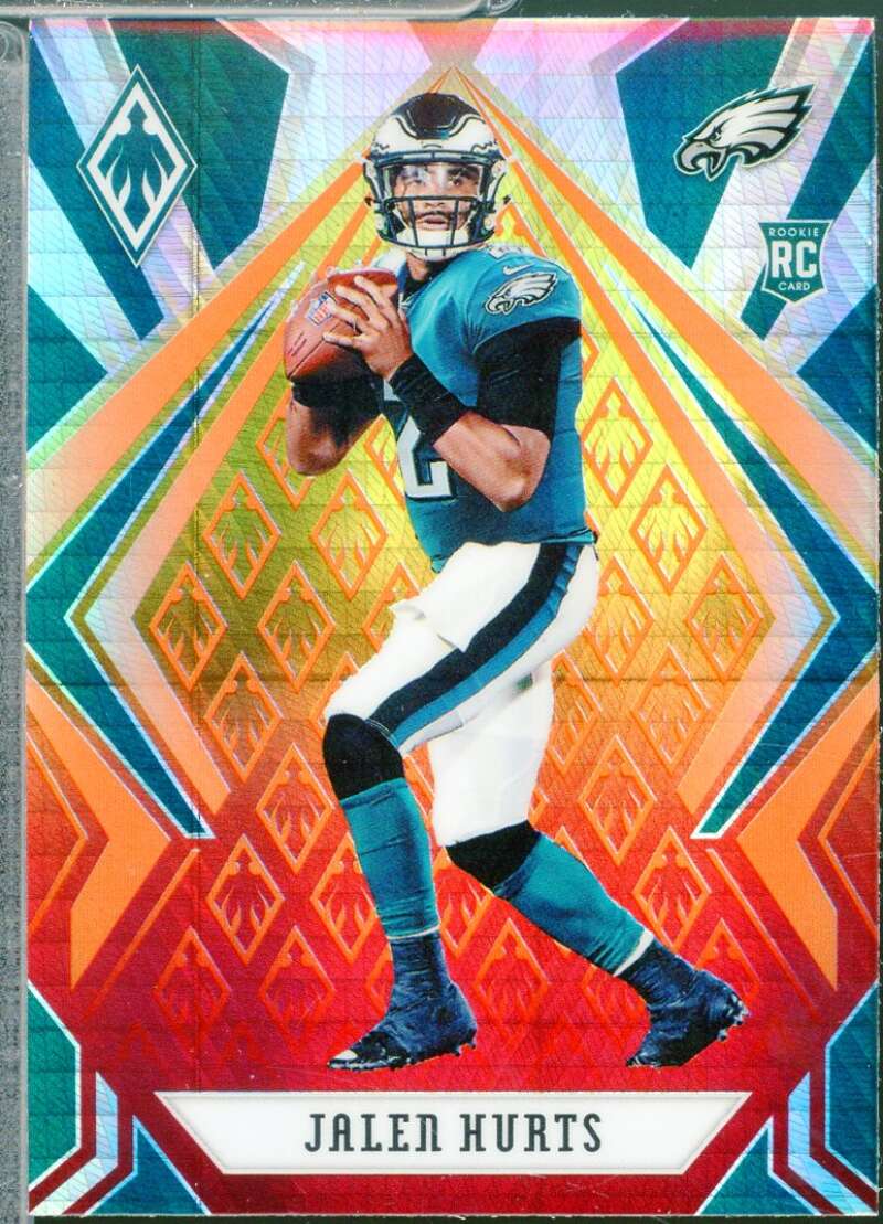 Jalen Hurts Rookie Card 2020 Panini Phoenix Fire Burst #114  Image 1