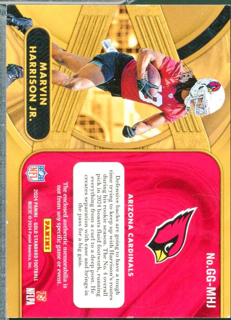 Marvin Harrison Jr. Rookie 2024 Panini Gold Standard Gear Rose Gold 1/24 #40  Image 2