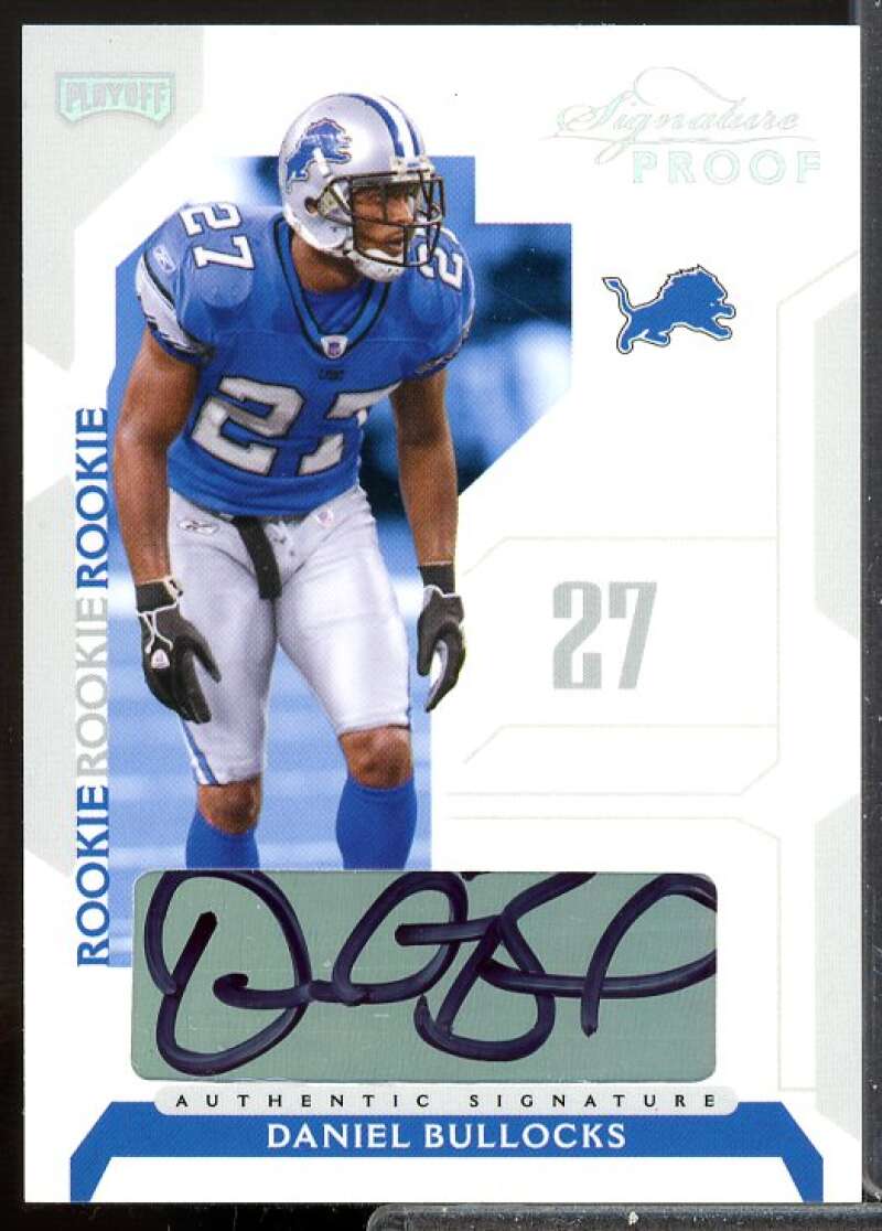 Daniel Bullocks 2006 Playoff NFL Playoffs Rookie Signature Proofs Silver #148  Image 1