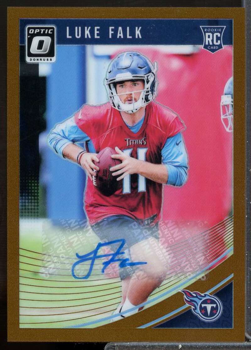 Luke Falk Card 2018 Donruss Optic Rookie Autographs Bronze #132  Image 1