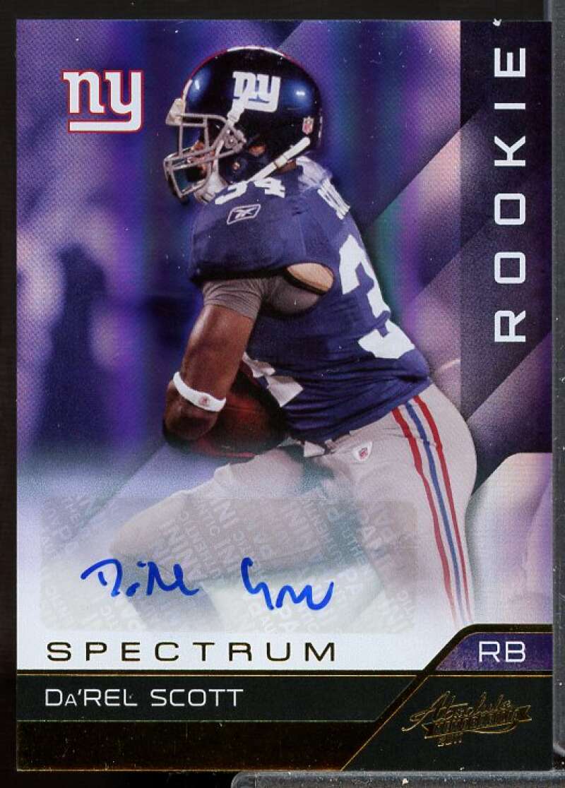 Da'Rel Scott/299 2011 Absolute Memorabilia Spectrum Gold Rookie Autographs #130  Image 1