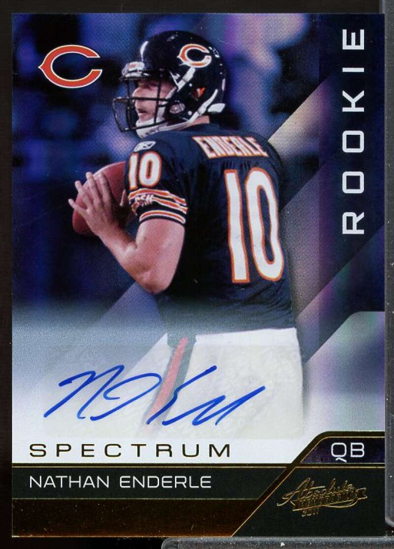 Nathan Enderle/299 2011 Absolute Memorabilia Spectrum Gold Rookie Auto #138  Image 1