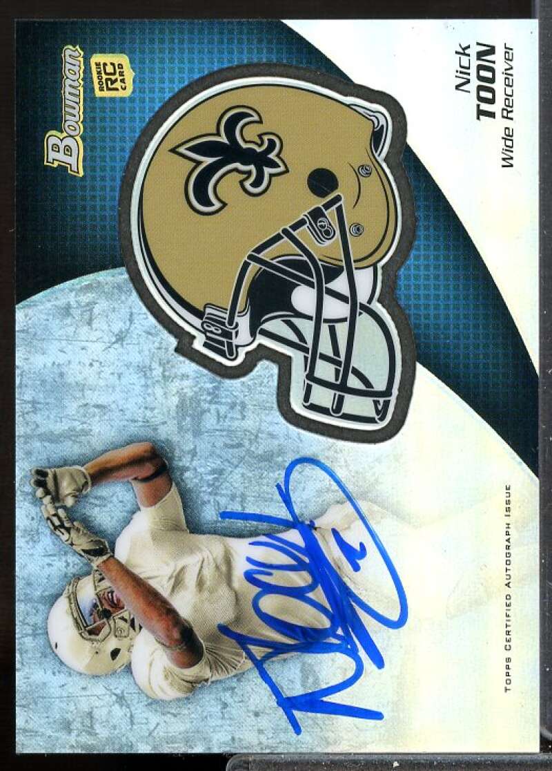 Nick Toon Card 2012 Bowman Rookie Team Helmet Autographs #BCRANT  Image 1